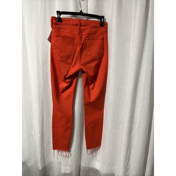 L'AGENCE Bright Orange High Rise Skinny Jeans Size 27 - Picture 6 of 8